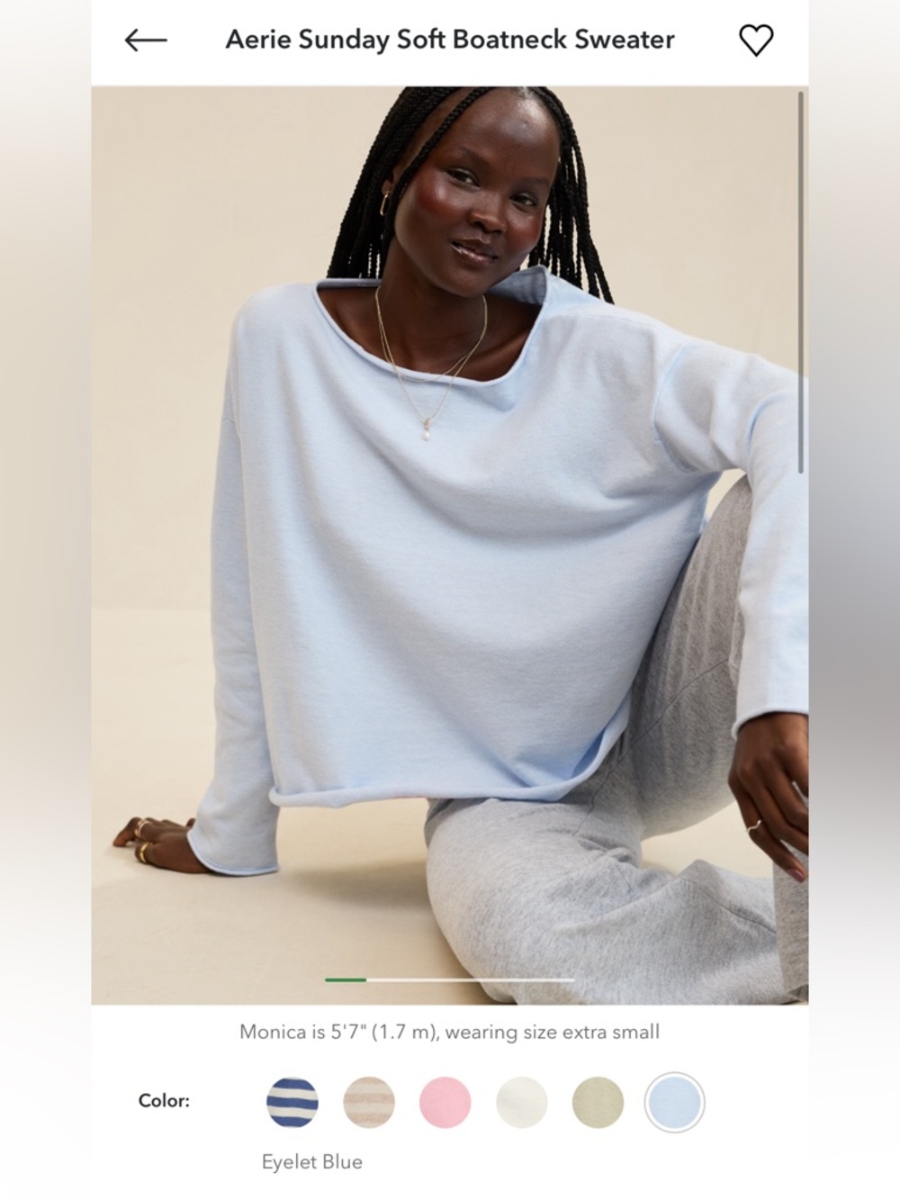 aerie Sunday Soft Boatneck Sweater - Picture 5 of 5